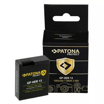   GoPro AEBAT-201 helyettesítő fényképezőgép akkumulátor (Li-Ion, 3.89V, 1950mAh / 7.6Wh) - Utángyártott