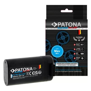   DJI MB2-2400mAh-7.2V helyettesítő drón akkumulátor (Li-Polymer, 7.2V, 2500mAh / 18Wh) - Utángyártott