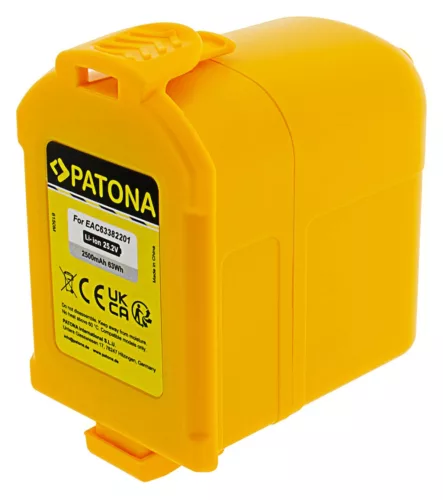 LG MEV65921201 helyettesítő takarítógép akkumulátor (Li-Ion, 25.2V, 2500mAh / 63Wh) - Utángyártott