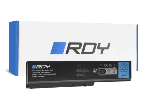 Toshiba PABAS228, PABAS229, PABAS230 helyettesítő laptop akkumulátor (10.8V/11.1V, 4000mAh) - Utángyártott