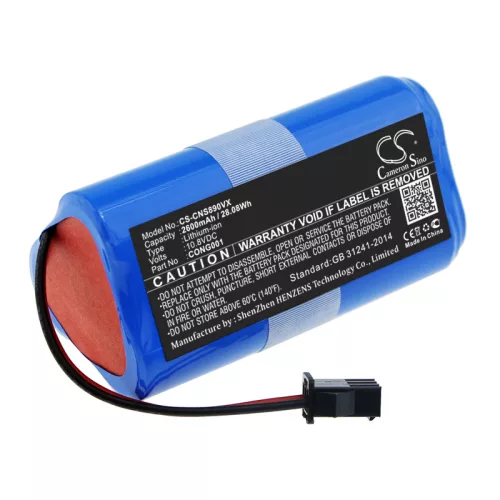 CECOTEC CONG0001 helyettesítő takarítógép akkumulátor (Li-ion, 10.8V, 2600mAh / 28.08Wh) - Utángyártott