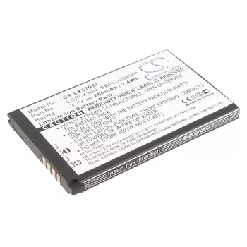   LG LGIP-430N, SBPL0098901 helyettesítő mobiltelefon akkumulátor (Li-ion, 3.7V, 650mAh) - Utángyártott
