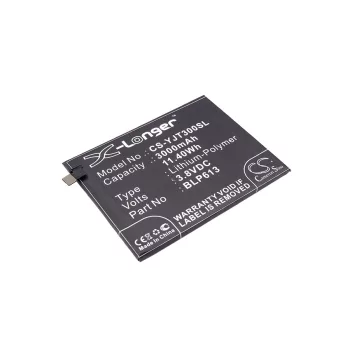  Oneplus BLP613 helyettesítő mobiltelefon akkumulátor (Li-Polymer, 3.8V, 3000mAh / 11.40Wh) - Utángyártott