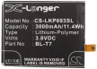 LG BL-T7 helyettesítő mobiltelefon akkumulátor (Li-Polymer, 3.8V, 3000mAh / 11.40Wh) - Utángyártott