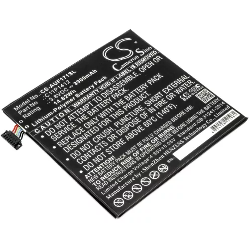 Asus C11P1412 (1ICP3/99/100) helyettesítő tablet akkumulátor (Li-Polymer, 3.8V, 3900mAh / 14.82Wh) - Utángyártott