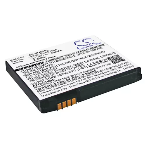 Motorola SNN5815A helyettesítő mobiltelefon akkumulátor (Li-ion, 3.7V, 700mAh / 2.59Wh) - Utángyártott