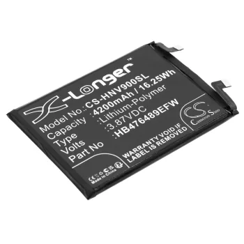   Honor HB476489EFW helyettesítő mobiltelefon akkumulátor (Li-Polymer, 3.87V, 4200mAh / 16.25Wh) - Utángyártott