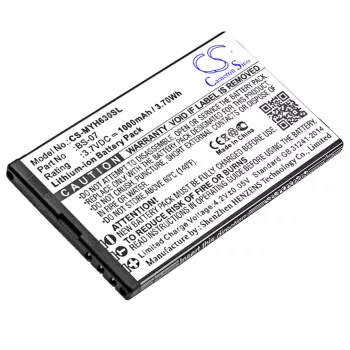   myPhone BS-07 helyettesítő mobiltelefon akkumulátor (Li-ion, 3.7V, 1000mAh / 3.70Wh) - Utángyártott