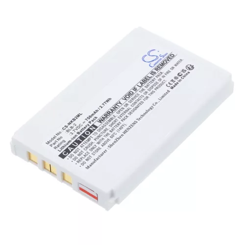 Nokia BLB-2 helyettesítő mobiltelefon akkumulátor (Li-ion, 3.7V, 750mAh / 2.78Wh) - Utángyártott