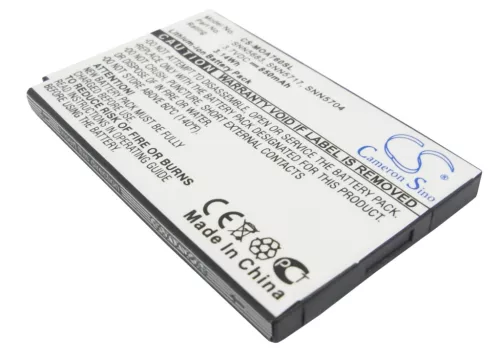 Motorola SNN5717 helyettesítő mobiltelefon akkumulátor (Li-ion, 3.7V, 850mAh / 3.15Wh) - Utángyártott