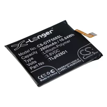   Alcatel TLp029D1 helyettesítő mobiltelefon akkumulátor (Li-Polymer, 3.8V, 2800mAh / 10.64Wh) - Utángyártott