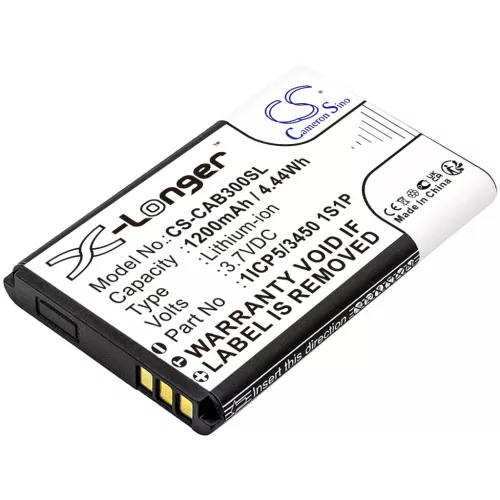 Manta TEL1800 készülékhez mobiltelefon akkumulátor (Li-ion, 3.7V, 1200mAh / 4.44Wh) - Utángyártott