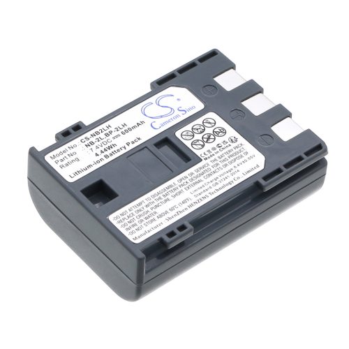 Canon Elura 70, 80, 85, 90 készülékekhez fényképezőgép akkumulátor (Li-ion, 7.4V, 600mAh) - Utángyártott