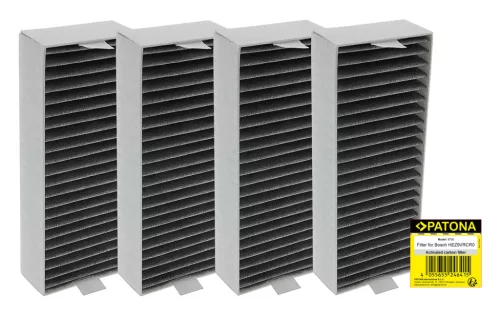 4 db Bosch PXX895D66E/20 készülékhez HEPA aktívszenes szűrőbetét - Utángyártott