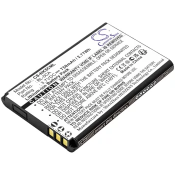   Nokia BL-5CB, BR-5C helyettesítő mobiltelefon akkumulátor (Li-ion, 3.7V, 750mAh / 2.78Wh) - Utángyártott