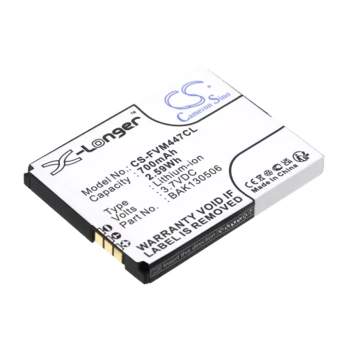 FRITZ!FON NL523446LG helyettesítő mobiltelefon akkumulátor (Li-ion, 3.7V, 700mAh / 2.59Wh) - Utángyártott