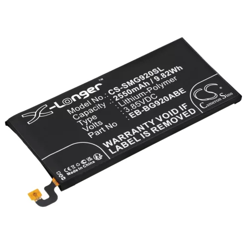Samsung GH43-04413B helyettesítő mobiltelefon akkumulátor (Li-Polymer, 3.85V, 2550mAh / 9.82Wh) - Utángyártott