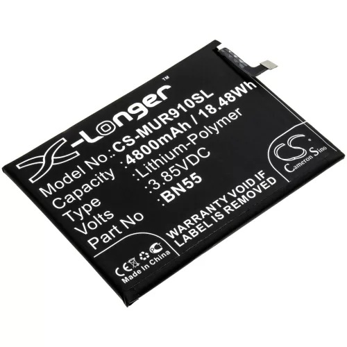 Pocophone Poco M2 Pro Premium készülékhez mobiltelefon akkumulátor (Li-Polymer, 3.85V, 4800mAh / 18.48Wh) - Utángyártott