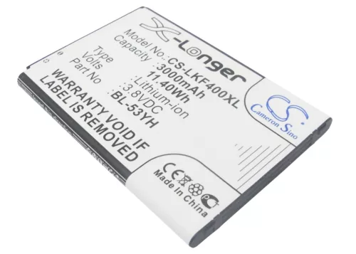 LG EAC62378905 helyettesítő mobiltelefon akkumulátor (Li-ion, 3.8V, 3000mAh / 11.40Wh) - Utángyártott