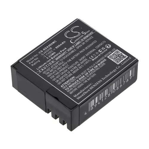 SJCAM SJ4000B helyettesítő fényképezőgép akkumulátor (Li-ion, 3.7V, 900mAh / 3.33Wh) - Utángyártott
