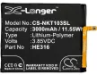 Nokia HE335 helyettesítő mobiltelefon akkumulátor (Li-Polymer, 3.85V, 3000mAh / 11.55Wh) - Utángyártott