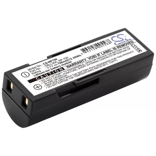 Minolta NP-700 helyettesítő fényképezőgép akkumulátor (Li-ion, 3.7V, 700mAh / 2.59Wh) - Utángyártott
