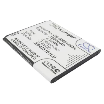   Samsung EB425161LU helyettesítő mobiltelefon akkumulátor (Li-ion, 3.8V, 1500mAh / 5.7Wh) - Utángyártott