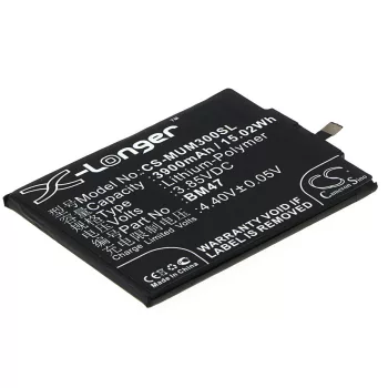   Xiaomi BM47 helyettesítő mobiltelefon akkumulátor (Li-Polymer, 3.85V, 3900mAh / 15.02Wh) - Utángyártott