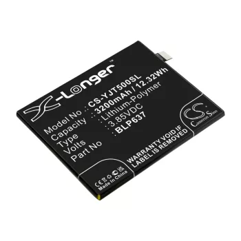   OnePlus BLP637 helyettesítő mobiltelefon akkumulátor (Li-Polymer, 3.85V, 3200mAh / 12.32Wh) - Utángyártott