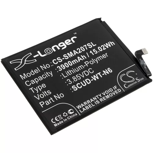 Samsung SCUD-WT-N6 helyettesítő mobiltelefon akkumulátor (Li-Polymer, 3.85V, 3900mAh / 15.02Wh) - Utángyártott
