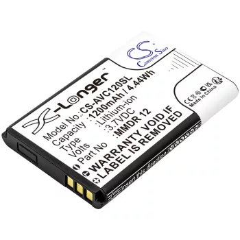   Avus Verdit helyettesítő mobiltelefon akkumulátor (Li-ion, 3.7V, 1200mAh / 4.44Wh) - Utángyártott
