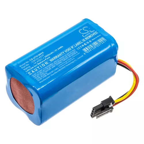 360 T90 készülékhez takarítógép akkumulátor (Li-ion, 14.4V, 2600mAh / 37.44Wh) - Utángyártott