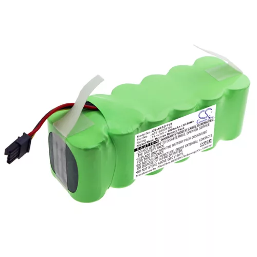 Ariete AT5186005100 helyettesítő takarítógép akkumulátor (Ni-MH, 14.4V, 2000mAh / 28.8Wh) - Utángyártott