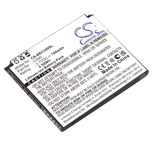 Bea-fon C350 helyettesítő mobiltelefon akkumulátor (Li-ion, 3.7V, 700mAh / 2.59Wh) - Utángyártott