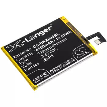   Vivo B-P1 helyettesítő mobiltelefon akkumulátor (Li-Polymer, 3.87V, 4100mAh / 15.87Wh) - Utángyártott