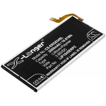   Sony LIP1645ERPC helyettesítő mobiltelefon akkumulátor (Li-Polymer, 3.85V, 2600mAh / 10.01Wh) - Utángyártott