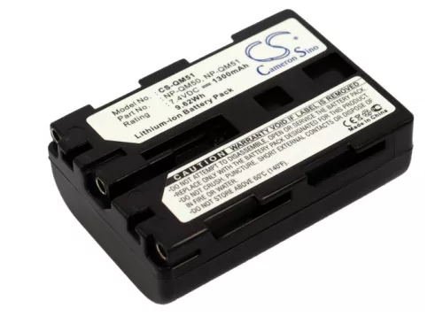 Sony NP-QM51 helyettesítő fényképezőgép akkumulátor (Li-ion, 7.4V, 1300mAh / 9.62Wh) - Utángyártott