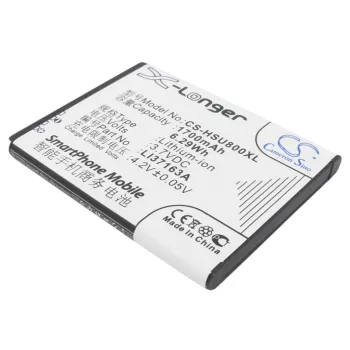   Hisense LI37163A helyettesítő mobiltelefon akkumulátor (Li-ion, 3.7V, 1700mAh / 6.29Wh) - Utángyártott