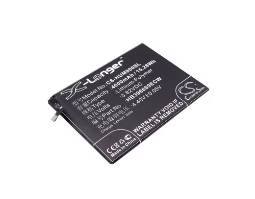 Huawei HB396689ECW helyettesítő mobiltelefon akkumulátor (Li-Polymer, 3.82V, 4000mAh / 15.28Wh) - Utángyártott