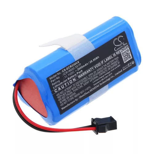 Dora CR332, CR333 készülékekhez takarítógép akkumulátor (Li-ion, 11.1V, 2600mAh / 28.86Wh) - Utángyártott