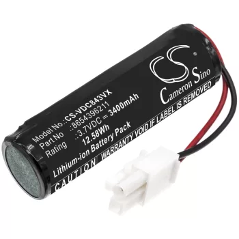   Vileda 8654396211 helyettesítő takarítógép akkumulátor (Li-ion, 3.7V, 3400mAh / 12.58Wh) - Utángyártott