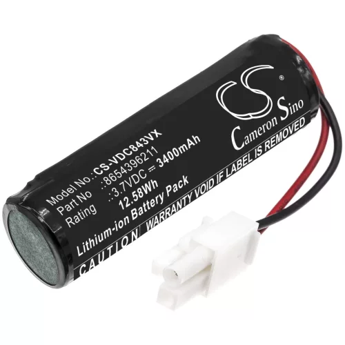 Vileda 8654396211 helyettesítő takarítógép akkumulátor (Li-ion, 3.7V, 3400mAh / 12.58Wh) - Utángyártott