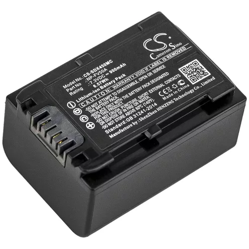 Sony NP-FV50A helyettesítő akkumulátor (Li-ion, 7.3V, 900mAh / 6.57Wh) - Utángyártott