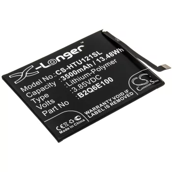   HTC B2Q6E100 helyettesítő mobiltelefon akkumulátor (Li-Polymer, 3.85V, 3500mAh / 13.48Wh) - Utángyártott