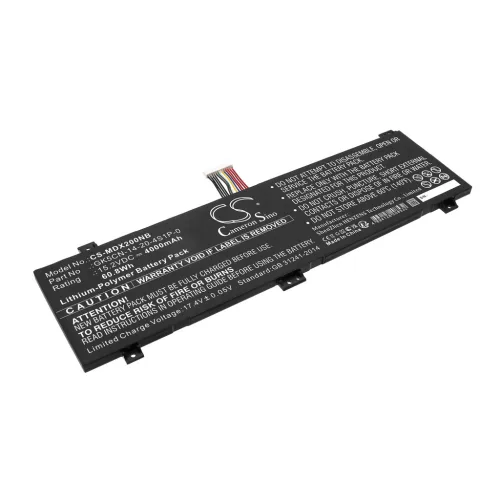 Schenker XMG Neo 15 készülékhez laptop akkumulátor (Li-Polymer, 15.2V, 4000mAh / 60.8Wh) - Utángyártott
