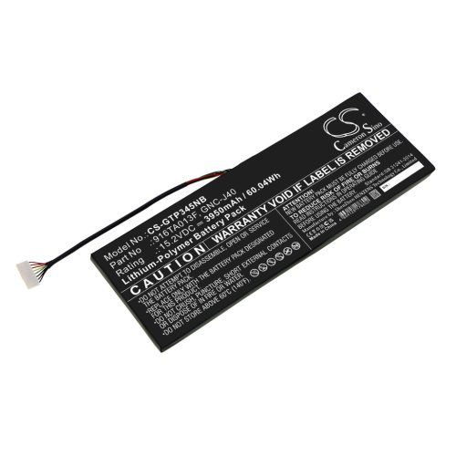 Gigabyte 961TA013F helyettesítő laptop akkumulátor (Li-Polymer, 15.2V, 3950mAh / 60.04Wh) - Utángyártott