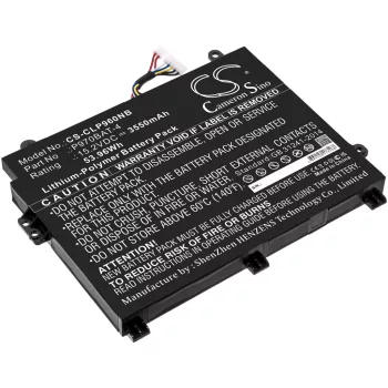  Mifcom P970BAT-4 helyettesítő laptop akkumulátor (Li-Polymer, 15.2V, 3550mAh / 53.96Wh) - Utángyártott