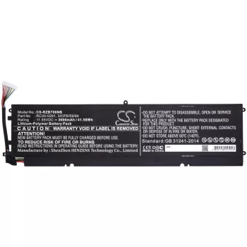   Razer Blade Stealth i7-8565U készülékhez laptop akkumulátor (Li-Polymer, 11.55V, 3600mAh / 41.58Wh) - Utángyártott