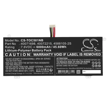   Dynabook Satellite Pro C50-J-11V készülékhez laptop akkumulátor (Li-Polymer, 7.6V, 6000mAh / 45.6Wh) - Utángyártott