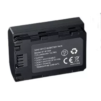   Sony NP-FZ100 helyettesítő fényképezőgép akkumulátor (Li-Ion, 7.2V, 2000mAh / 14.4Wh, Fekete) - Utángyártott